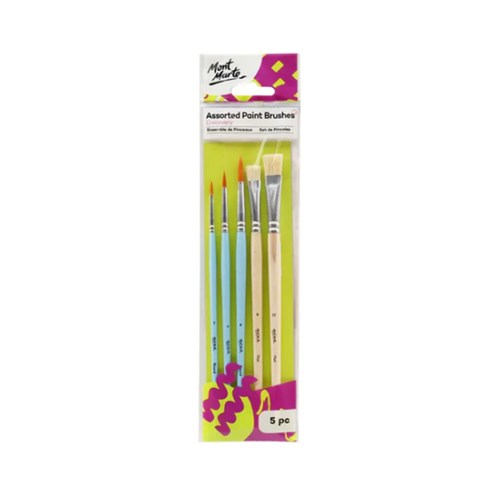 MONT MARTE BRUSH SET Assorted Brushes Pk5